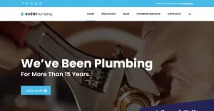 SmithPlumbing - Maintenance And Plumbing Moto CMS 3 Template