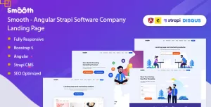 Smooth - Angular Strapi Software Company Landing Page