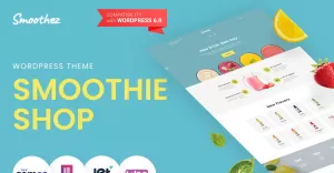 Smoothez - Organic Smoothie Store ECommerce Modern Elementor WooCommerce Theme
