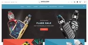 Smoulder - E-cigarette Website Design PrestaShop Theme
