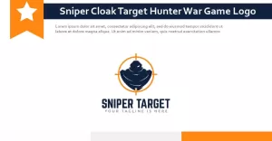 Sniper Cloak Target Circle Hunter War Game Logo