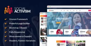 Social Activism - Non-Government Organization WordPress Theme