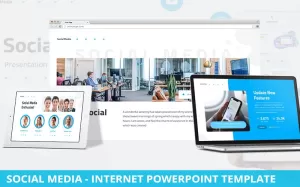 Social Media - Internet Powerpoint Template - TemplateMonster