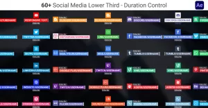 Social Media Lower third  After Effects - TemplateMonster