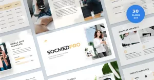 SocmedPro - Social Media Marketing Strategies Presentation Keynote Template