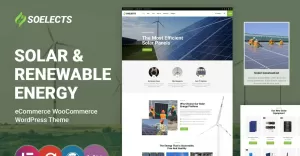 Soelects - Vind- och solenergi WooCommerce-tema