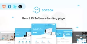 Sofbox - React JS Software Landing Page (Next Js)