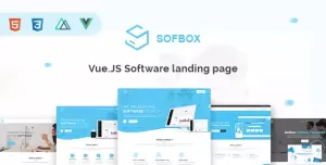 Sofbox - Vue JS Software Landing Page