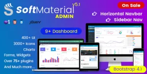 Soft Material - Bootstrap 4 Admin Templates Web Apps & UI Kit Dashboards