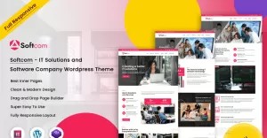 Softcom - IT Solutions and software Company Wordpress Theme