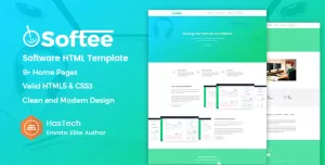 Softee - SaaS & Software Landing Page HTML Template