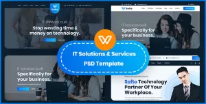 Softo PSD Template for IT Solutions and Services Company