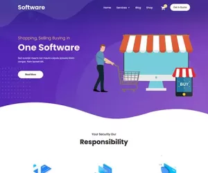 Software WordPress Theme Free Download for IT Startups