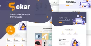 Sokar – Creative Agency PSD Template