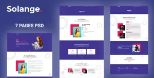 Solange - Modern Personal Resume PSD Template