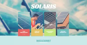 Solar Energy Responsive Website Template - TemplateMonster