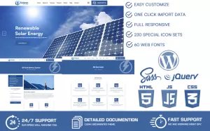 Solaren - Solar Energy WordPress Theme - TemplateMonster