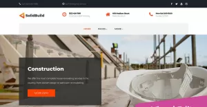 Solid Build - Construction Company Moto CMS 3 Template