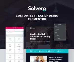 Solvero - Web & Mobile Development Service Elementor Template Kit