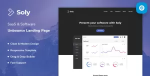 Soly - SaaS & Software Unbounce Landing Page Template