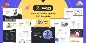 Sorex - Creative Agency PSD Template.
