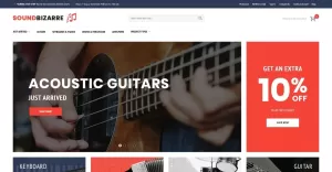 SoundBizarre - Music Store Magento Theme - TemplateMonster