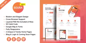 Soura - HTML5 App Landing Page