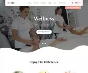 Spa WordPress theme for massage, beauty parlour and therapy services