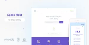 Spacehost WHMCS & HTML Landing Page