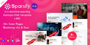 Sparsity - Technology & AI Machine Learning Startup HTML Template