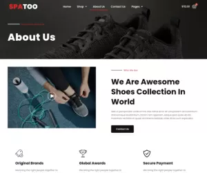 Spatoo - Modern Shoes eCommerce Elementor Template Kit