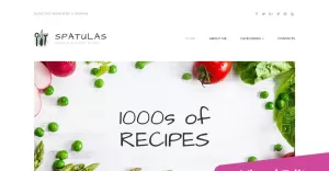 Spatulas - Recipe & Food Blog Moto CMS 3 Template