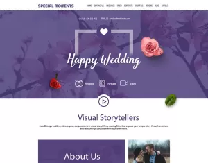 SpecialMoments - Multipurpose Wedding Photography PSD Template