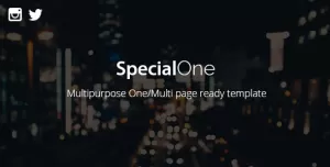 SpecialOne - Multipurpose One/Multi Pages Ready Drupal Theme
