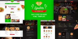 Spedito - Ordering Fast Food HTML Template