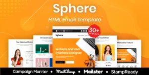 Sphere - Multipurpose Responsive Email Template 30+ Modules Mailchimp
