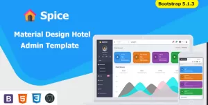 Spice Hotel  Bootstrap 5  Admin Dashboard Template With Material Components + UI Kit