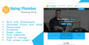 Sping - Construction and Plumber HTML Template