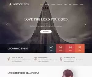 Spiritual WordPress theme for holy church prayers NGO charity websites