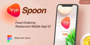 Spoon  Food Ordering and Restaurant Mobile App Figma UI kit
