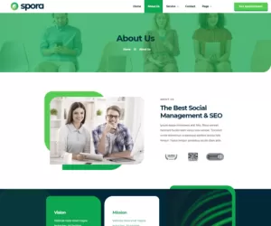 Spora - Digital Agency & Creative Elementor Template Kits