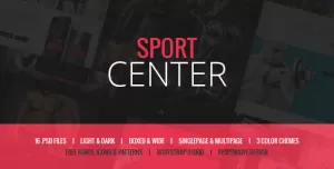 Sport Center - Yoga & Dance template
