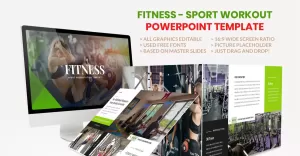 Sport - Fitness Business Workout PowerPoint template