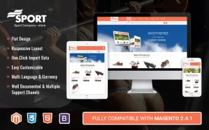 Sport - Multifunctioneel responsief Magento 2-thema