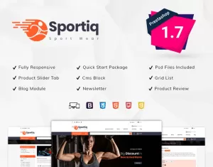Sportiq Sports Store PrestaShop Theme - TemplateMonster