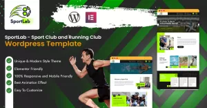 SportLab - Sport Club and Running Club Wordpress Template