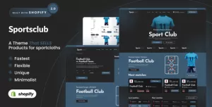 Sports Club - Football & Soccer Shopify 2.0 Theme