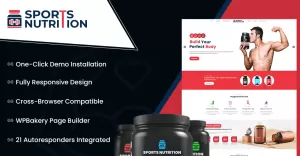 Sports Nutrition Store WooCommerce Theme - TemplateMonster