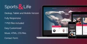 Sports&Life - Gym & Fitness Muse Template