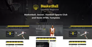 SportsMagazine Basketball, Soccer, Football Club and News HTML Template